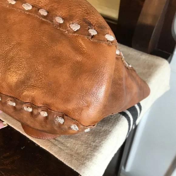 Bed Stu Leather Stevie Tote Shoulder Bag Tan Rustic Retail $255 - Picture 10 of 14